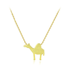 Load image into Gallery viewer, 925 Sterling Silver Simple and Cute Camel Pendant with Necklace