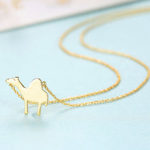 Load image into Gallery viewer, 925 Sterling Silver Simple and Cute Camel Pendant with Necklace