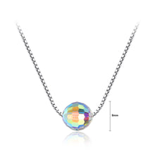 Load image into Gallery viewer, 925 Sterling Silver Simple Fashion Geometric Ball Pendant with Necklace