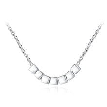Load image into Gallery viewer, 925 Sterling Silver Simple Fashion Geometric Square Necklace