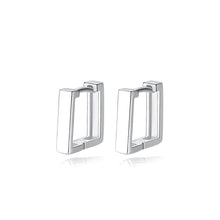 Load image into Gallery viewer, 925 Sterling Silver Simple Fashion Geometric Square Earrings