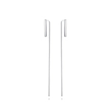 Load image into Gallery viewer, 925 Sterling Silver Simple and Fashion Geometric Strip Earrings