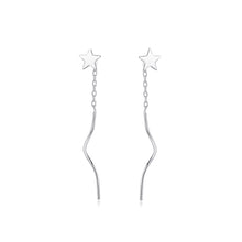 Load image into Gallery viewer, 925 Sterling Silver Simple Fashion Stars Tassel Earrings