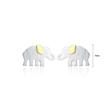 Load image into Gallery viewer, 925 Sterling Silver Simple Cute Elephant Stud Earrings