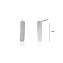 Load image into Gallery viewer, 925 Sterling Silver Simple Fashion Geometric Strip Stud Earrings