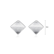 Load image into Gallery viewer, 925 Sterling Silver Simple Fashion Geometric Diamond Stud Earrings