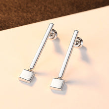 Load image into Gallery viewer, 925 Sterling Silver Fashion Simple Long Geometric Earrings