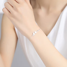 Load image into Gallery viewer, 925 Sterling Silver Simple Romantic Double Bird Geometric Bracelet