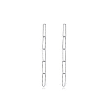 Load image into Gallery viewer, 925 Sterling Silver Simple Fashion Geometric Tassel Earrings