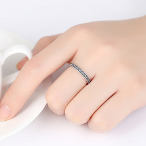 925 Sterling Silver Simple Fashion Geometric Dot Adjustable Open Ring