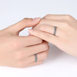 925 Sterling Silver Fashion Elegant Hollow Geometric Adjustable Ring