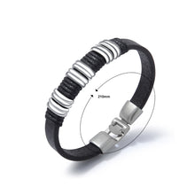 Load image into Gallery viewer, Simple Fashion Silver Geometric Leather Bracelet
