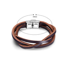 Load image into Gallery viewer, Simple Fashion Brown Multilayer Leather Bracelet