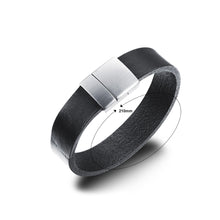 Load image into Gallery viewer, Simple Fashion Black Leather Bracelet