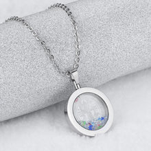 Load image into Gallery viewer, Fashion Simple Religious Geometric Round Bottle Titanium Steel Pendant with Cubic Zirconia and Necklace