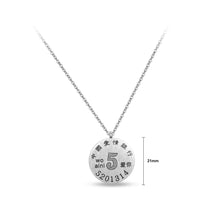 Load image into Gallery viewer, Fashion Simple Geometric Coin Titanium Steel Pendant with Necklace For Male