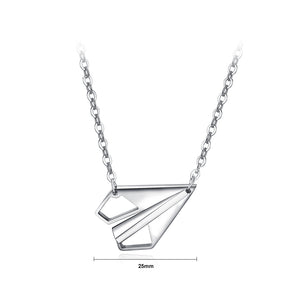 Fashion and Elegant Aircraft Titanium Steel Pendant with Necklace For Male