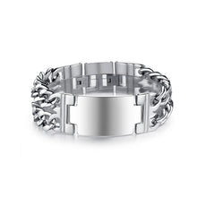 Load image into Gallery viewer, Fashion Classic Wide Version Smooth Geometric Titanium Steel Long Bracelet