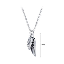 Load image into Gallery viewer, Fashion Classic Titanium Steel Angel Wing Pendant with Necklace