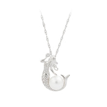 Load image into Gallery viewer, 925 Sterling Silver Fashion and Elegant Mermaid Freshwater Pearl Pendant with Necklace