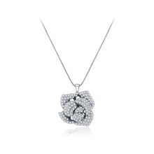 Load image into Gallery viewer, Fashion Romantic Rose Pendant with Cubic Zirconia and Necklace