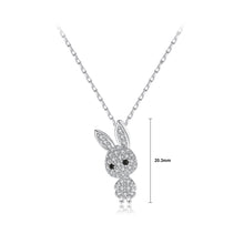 Load image into Gallery viewer, Simple and Cute Rabbit Pendant with Cubic Zirconia and Necklace