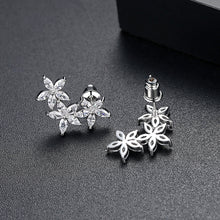 Load image into Gallery viewer, Fashion Simple Flower Earrings with Cubic Zirconia