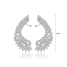 Load image into Gallery viewer, Fashion and Elegant Angel Wings Cubic Zirconia Stud Earrings