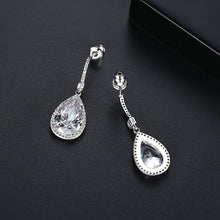 Load image into Gallery viewer, Fashion Bright Geometric Water Drop Earrings with Cubic Zirconia