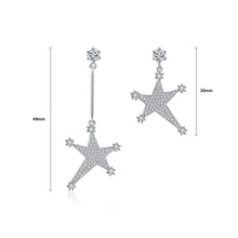 Load image into Gallery viewer, Fashion Bright Star Asymmetric Earrings with Cubic Zirconia
