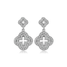 Load image into Gallery viewer, Fashion Simple Four-leafed Clover Earrings with Cubic Zirconia