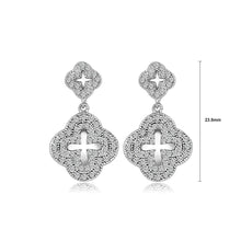 Load image into Gallery viewer, Fashion Simple Four-leafed Clover Earrings with Cubic Zirconia