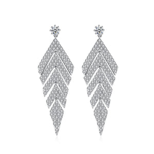 Bright Personality Geometric Earrings with Cubic Zirconia