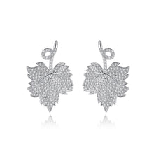 Load image into Gallery viewer, Fashion and Elegant Leaf Cubic Zirconia Stud Earrings