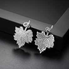 Load image into Gallery viewer, Fashion and Elegant Leaf Cubic Zirconia Stud Earrings