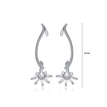 Load image into Gallery viewer, Simple and Fashion Geometric Flower Earrings with Cubic Zirconia