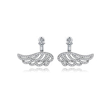 Load image into Gallery viewer, Fashion Simple Angel Wing Stud Earrings with Cubic Zirconia