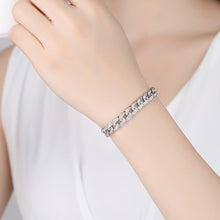 Load image into Gallery viewer, Fashion and Elegant Geometric Circle Cubic Zirconia Bracelet 17cm