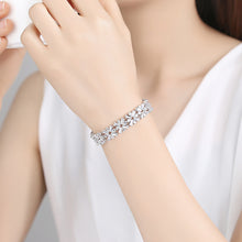 Load image into Gallery viewer, Elegant and Bright Cross Cubic Zirconia Bracelet 19cm