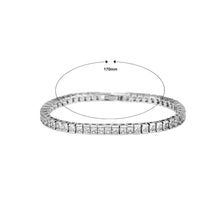 Load image into Gallery viewer, Simple and Fashion Geometric Square Bracelet with Cubic Zirconia 17cm