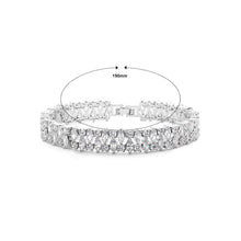 Load image into Gallery viewer, Fashion and Elegant Geometric Bracelet with Cubic Zirconia 19cm