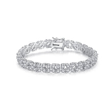 Load image into Gallery viewer, Fashion and Elegant Flower Bracelet with Cubic Zirconia 17cm