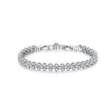 Load image into Gallery viewer, Simple Bright Geometric Bracelet with Cubic Zirconia