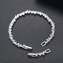 Load image into Gallery viewer, Simple and Creative Geometric V-shaped Bracelet with Cubic Zirconia
