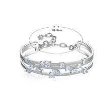 Load image into Gallery viewer, Fashion Temperament Geometric Multilayer Cubic Zirconia Bracelet