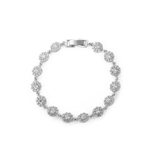 Load image into Gallery viewer, Simple and Fashion Flower Cubic Zirconia Bracelet 17cm