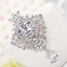 Load image into Gallery viewer, Fashion and Luxurious Geometric Brooch with Cubic Zirconia