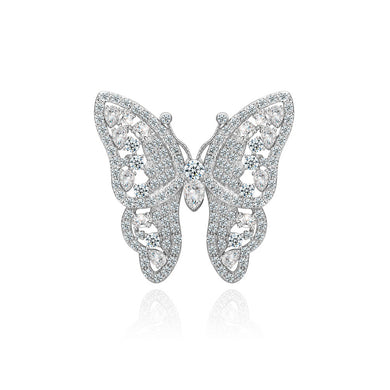 Elegant and Fashion Butterfly Brooch with Cubic Zirconia