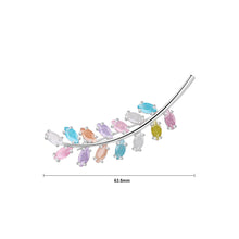 Load image into Gallery viewer, Simple and Fashion Leaf Brooch with Colorful Cubic Zirconia