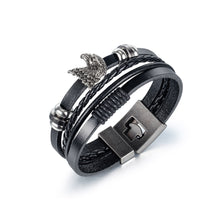 Load image into Gallery viewer, Fashion Personality Eagle Multilayer Leather Bangle